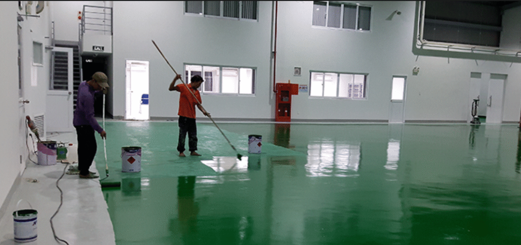 Các Bước Bảo Dưỡng Sàn Epoxy Hệ Lăn