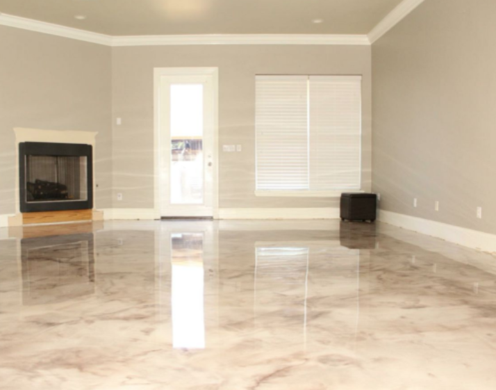 Lợi ích khi kết hợp sàn bê tông mài với sơn epoxy